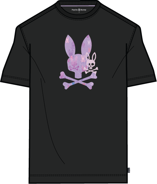Psycho Bunny Van Graphic Tee Black