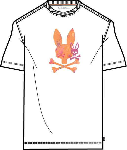 Psycho Bunny Van Graphic Tee White