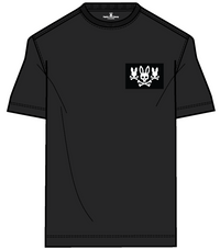 Psycho Bunny Jarvis Chest Graphic Tee Black