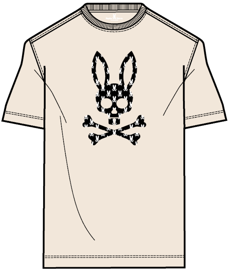 Psycho Bunny Jarvis Bunny Graphic Tee Pristine