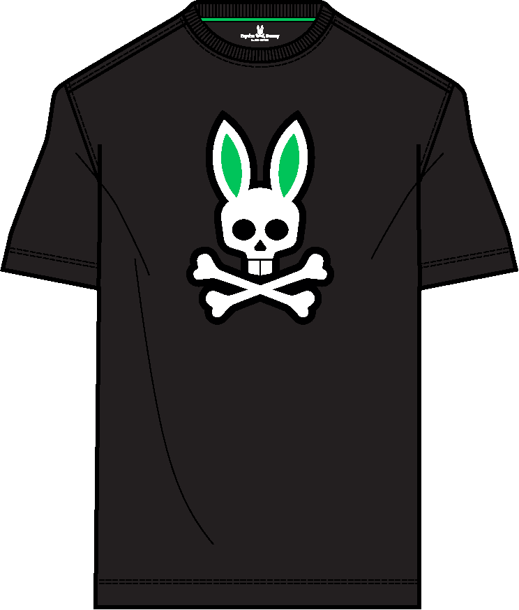 Psycho Bunny Rex Graphic Tee Black