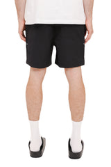 Purple brand Holographic round shorts black