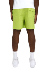 Purple brand Embroidered Wordmark all round shorts green