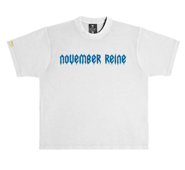 November Reine (Light Grey/Military Blue "Tracery" T-Shirt)