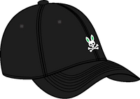 Psycho Bunny Rex Baseball Cap Black