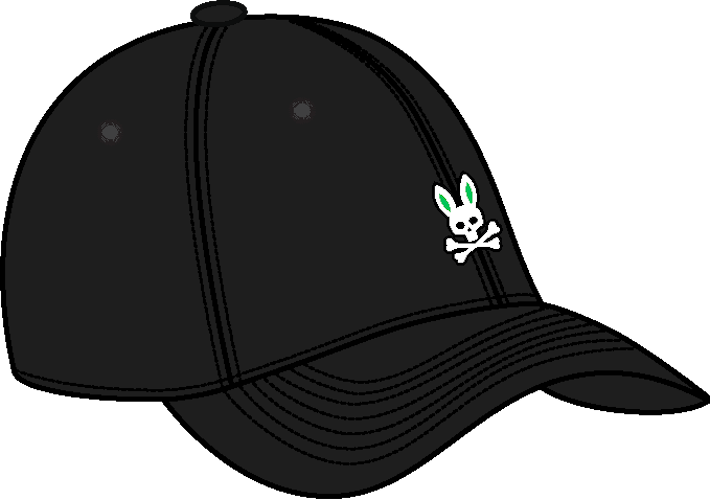 Psycho Bunny Rex Baseball Cap Black