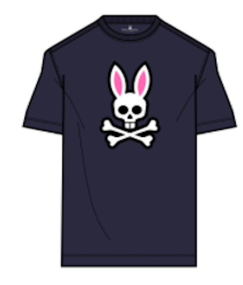 Psycho Bunny Rex Graphic Tee Evening Blue