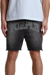 Purple Brand Mwt Fleece Shorts Black