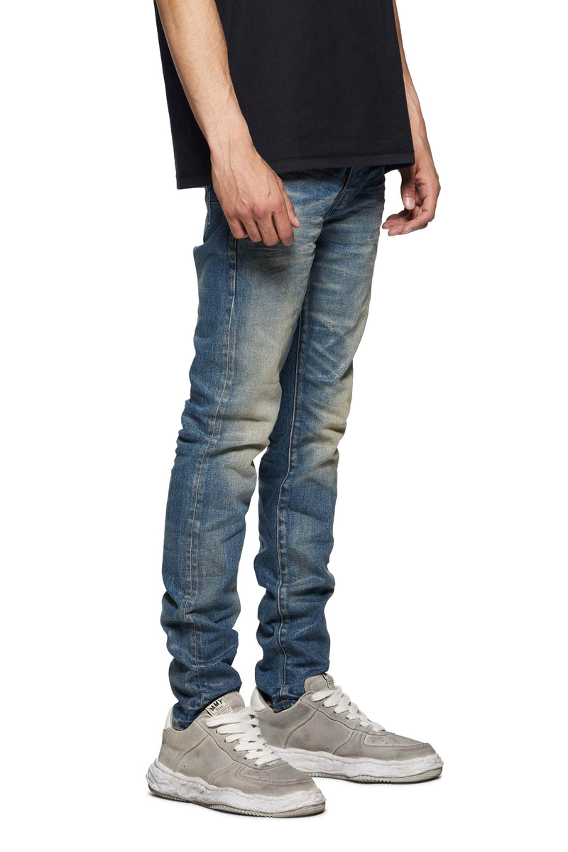 Purple brand Mid indigo Southgate Worn Coated jean