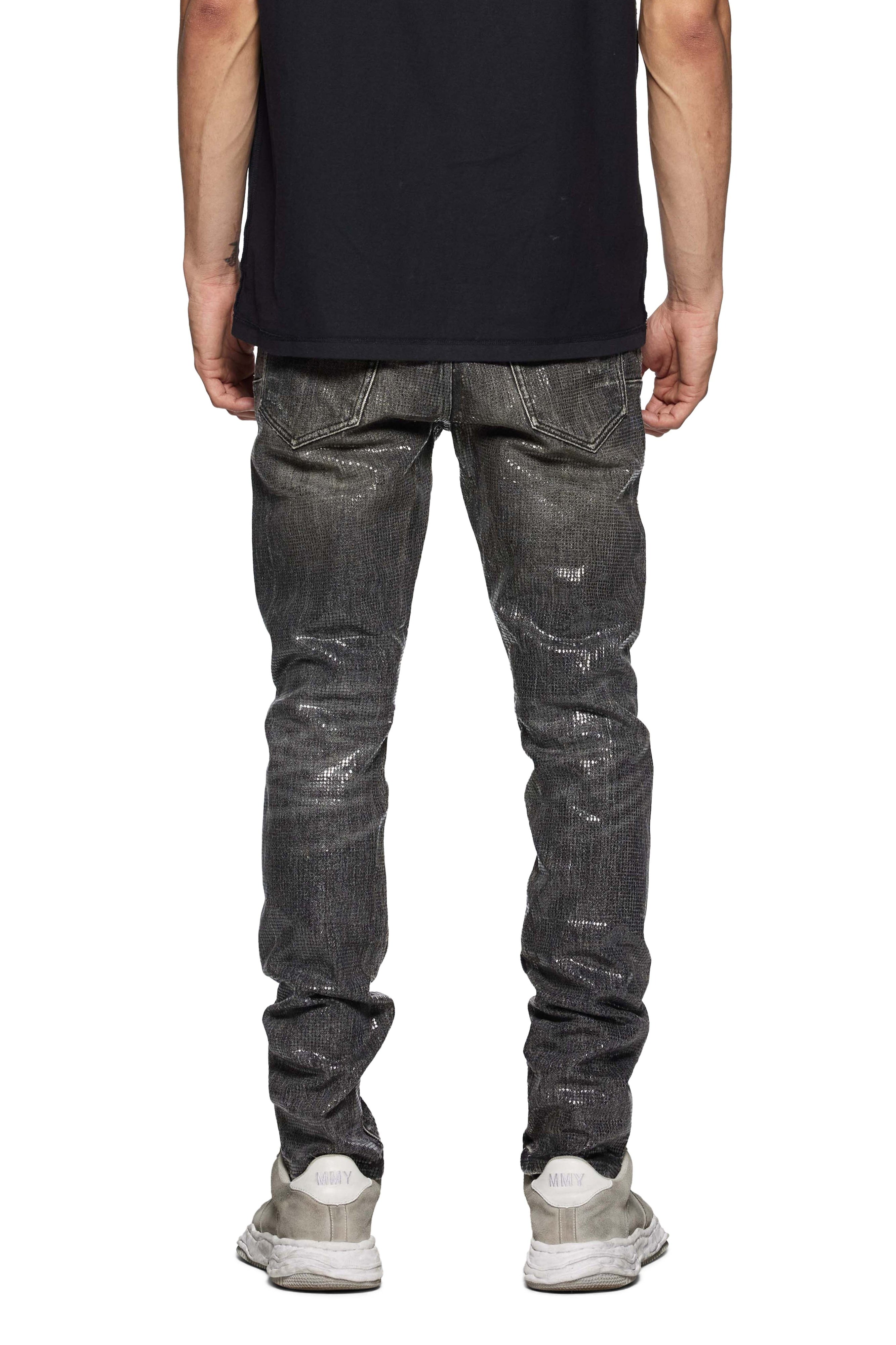 Purple brand Black tiled overlay jean – VIP Clothing Stores