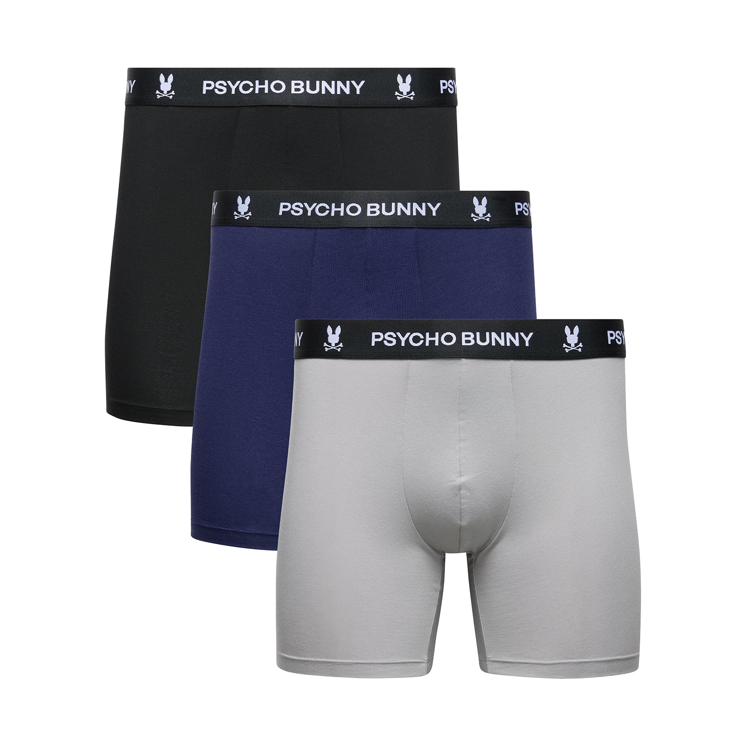 Psycho Bunny Mens 3 Pack Boxer Brief