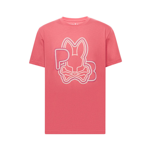 Psycho Bunny Men's Carlo Graphic Tee - Rubi Quartz Pink