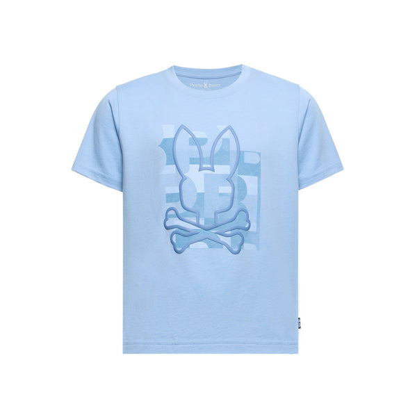 Psycho Bunny Kids Zealand Graphic T-Shirt – 472 Serenity