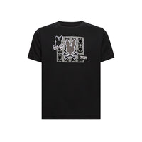 Psycho Bunny Kids Varen Graphic Tee Black / Grey