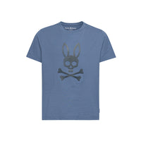 Psycho Bunny Kids Payson Leather Print Graphic T-Shirt – 461 Vintage Indigo