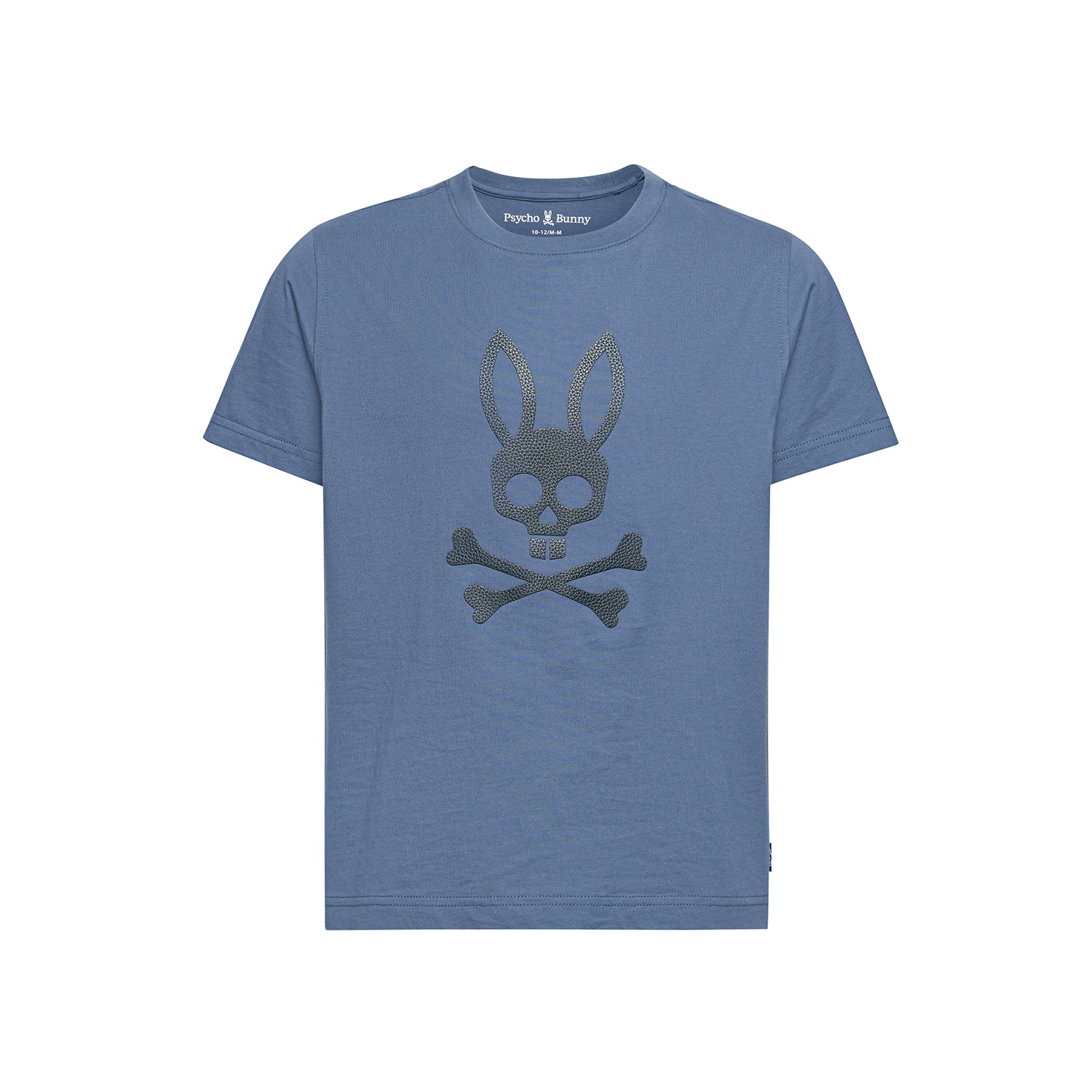 Psycho Bunny Kids Payson Leather Print Graphic T-Shirt – 461 Vintage Indigo