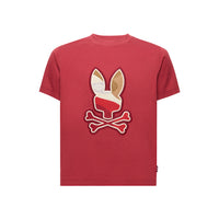 Psycho Bunny Kids Dante Bunny Graphic Tee Garnet