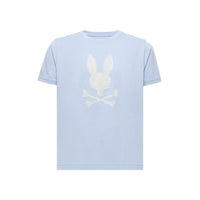 Psycho Bunny Kids Grant Bunny Graphic Tee Zen Blue