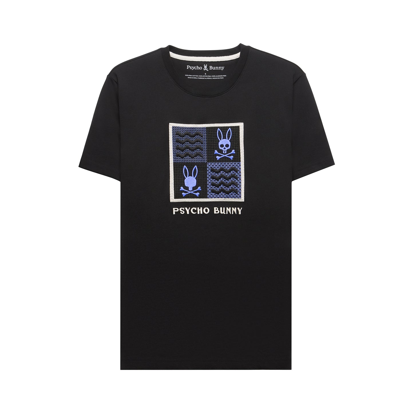 Psycho Bunny Colin Graphic Tee Black