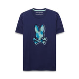 Psycho Bunny Ethan Graphic Tee Evening Blue