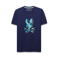 Psycho Bunny Ethan Graphic Tee Evening Blue