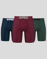 PSD Men's Underwear Solids 3 Pack Dark Tones