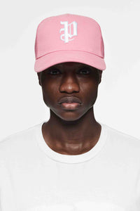 Purple Brand P Logo Trucker Hat Pink