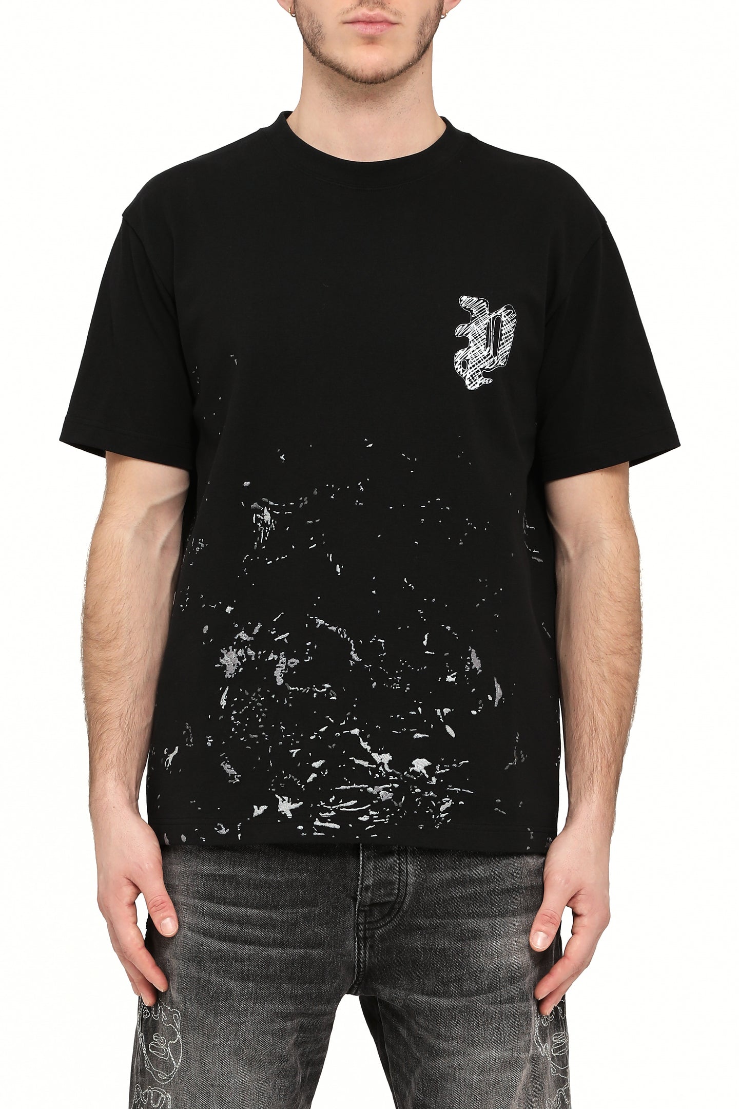 Purple Brand Hwt Jersey Ss Tee Black