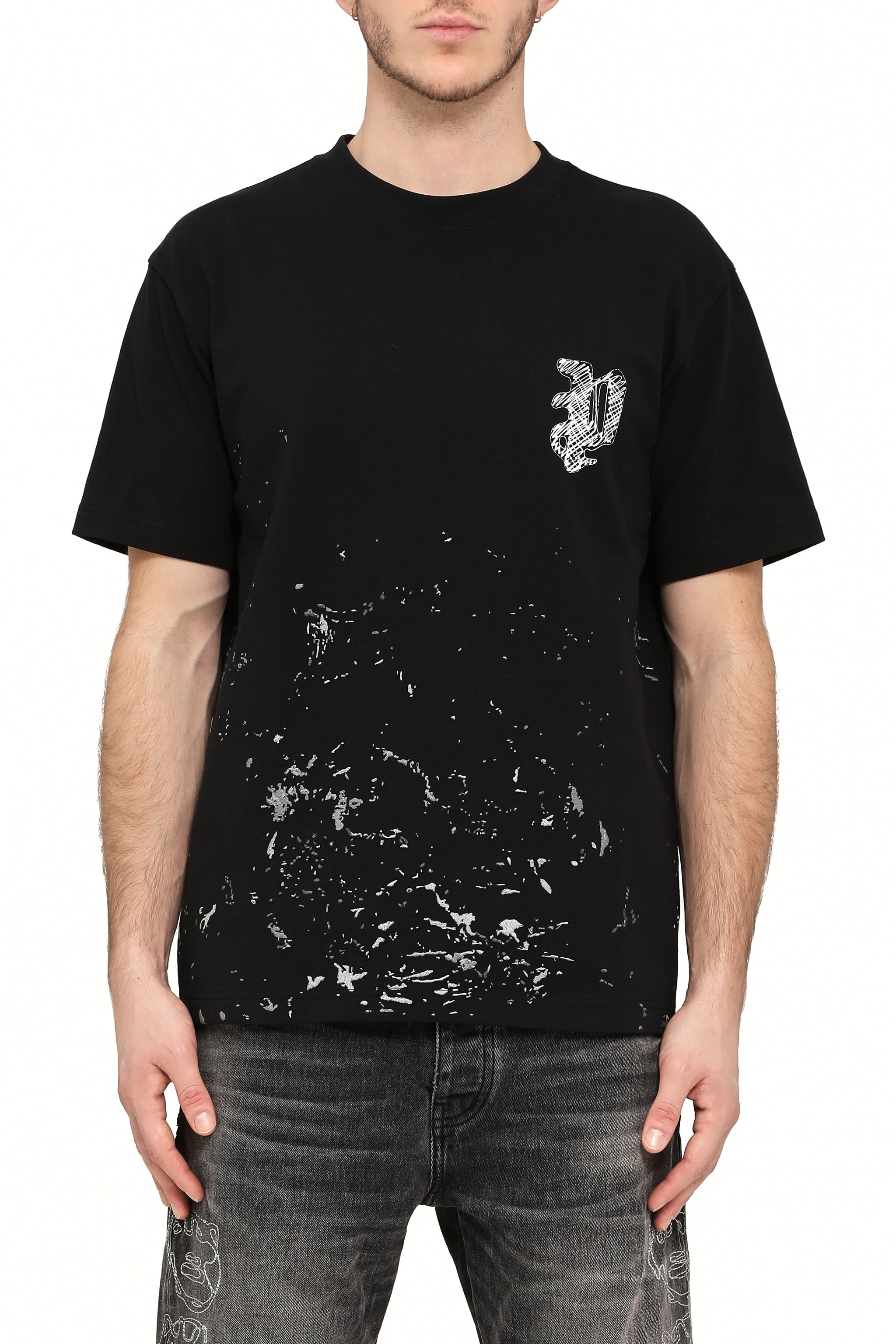 Purple Brand Hwt Jersey Ss Tee Black