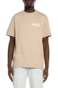 Purple Brand Hwt Jersey Ss Tee Tan