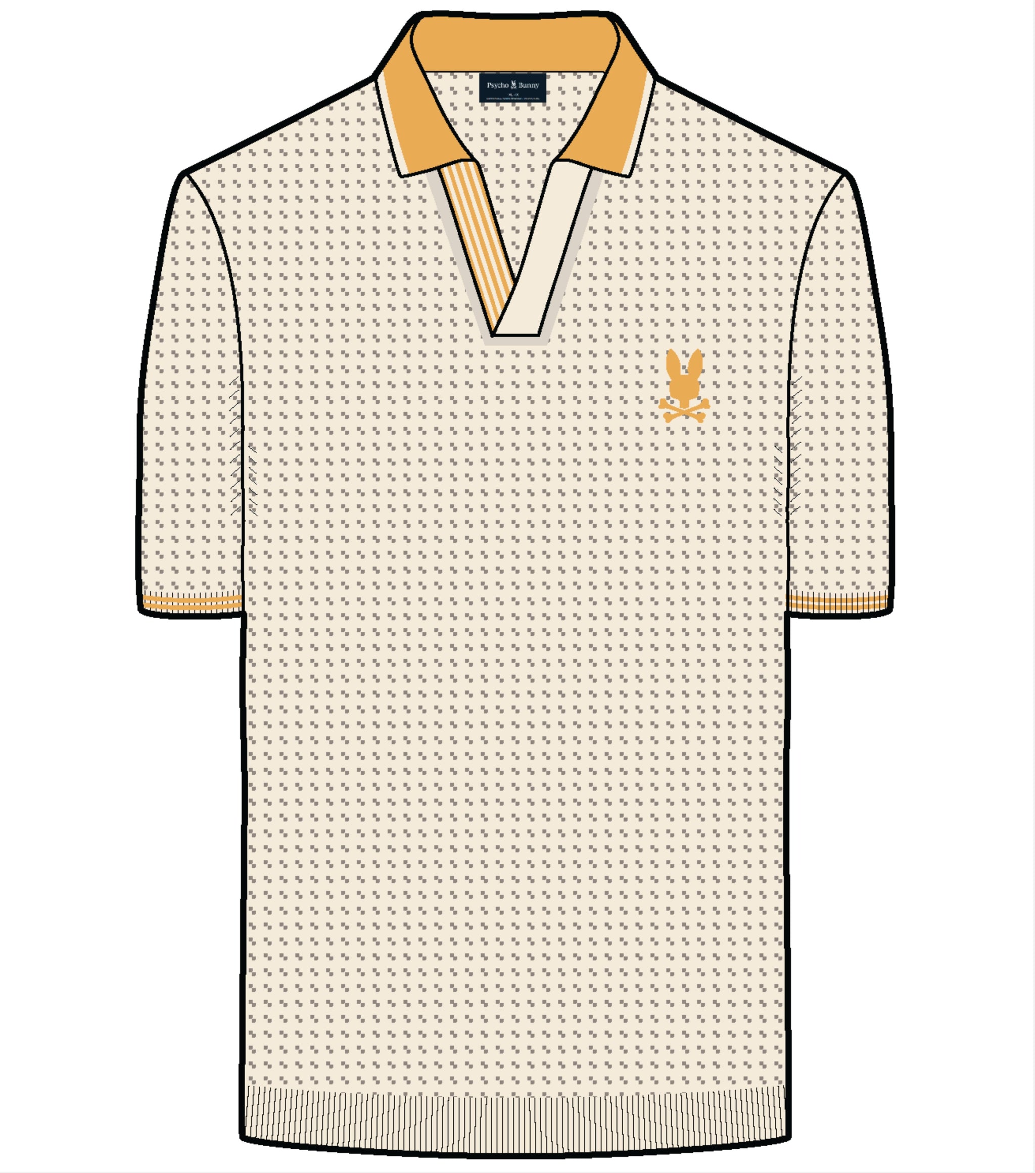 Psycho Bunny Innis Johnny Collar Polo Pristine
