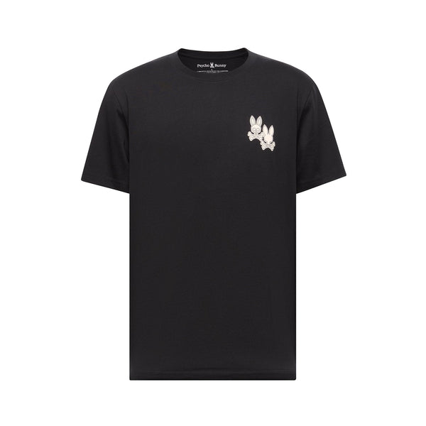 Psycho Bunny Men's Elliot Front Back Graphic Tee - Black