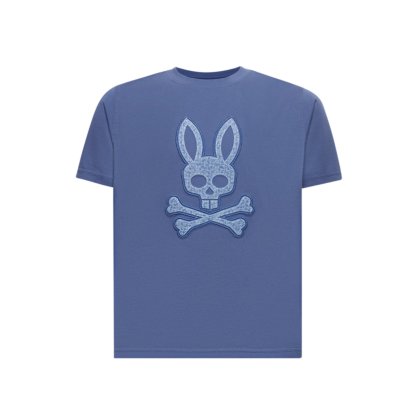 Psycho Bunny Kids Gabin Graphic Tee Gray Blue