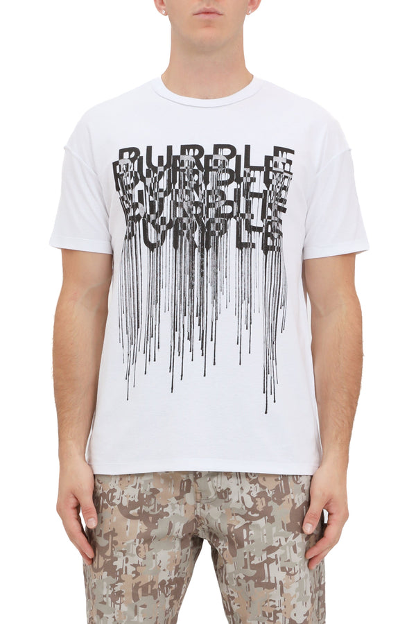 Purple Brand Men’s Textured Inside Out Graphic Tee White