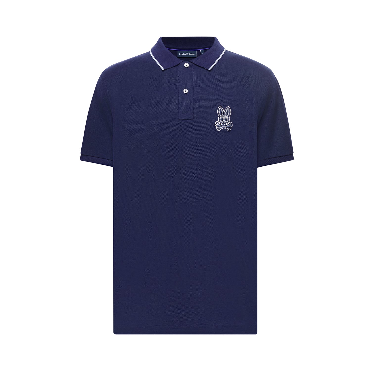 Psycho Bunny Marlo Bunny Pique Polo Shirt Evening Blue