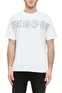 Purple Brand Hwt Jersey Ss Tee White