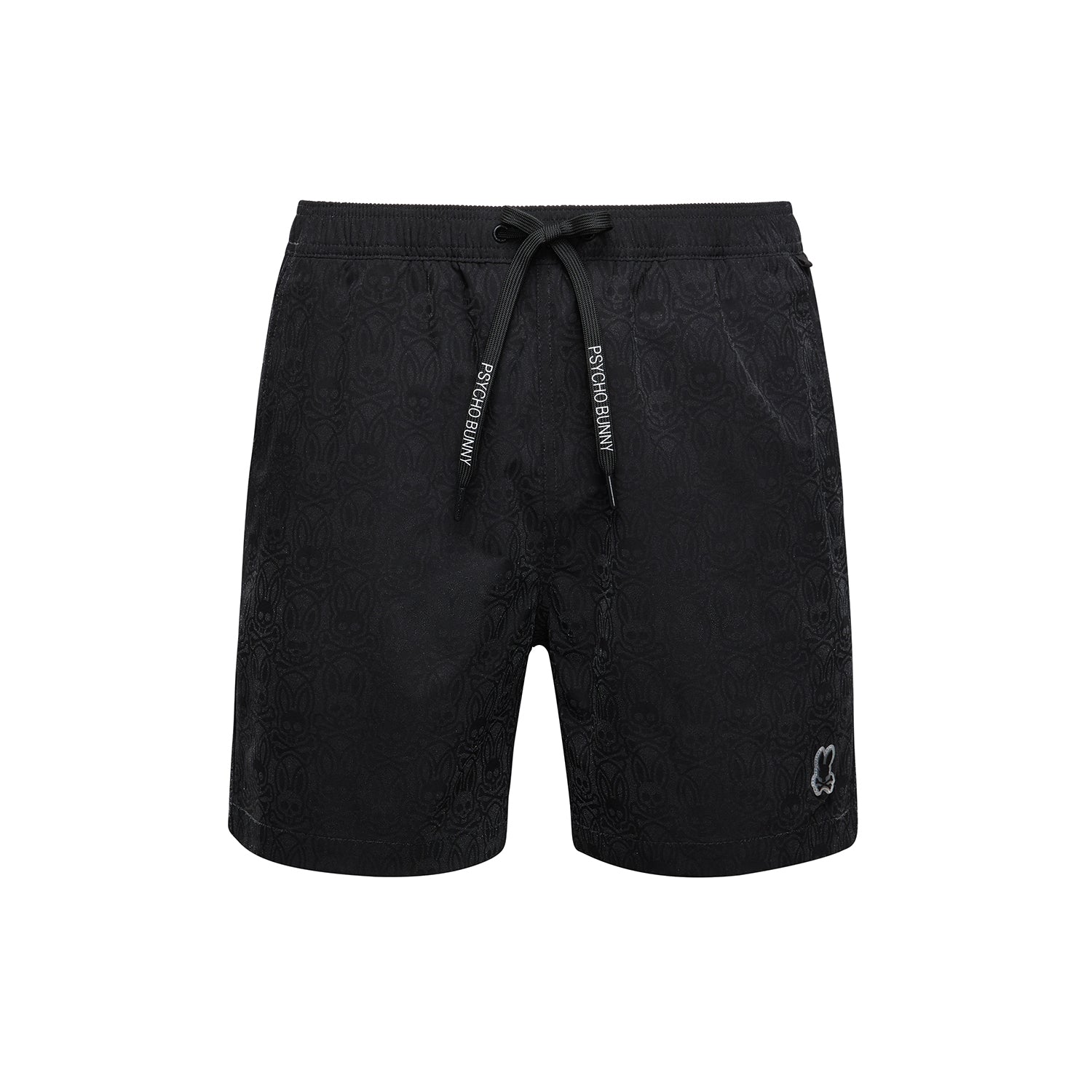 Psycho Bunny Samos Hydrochromic Printed Swim Trunk Shorts Black
