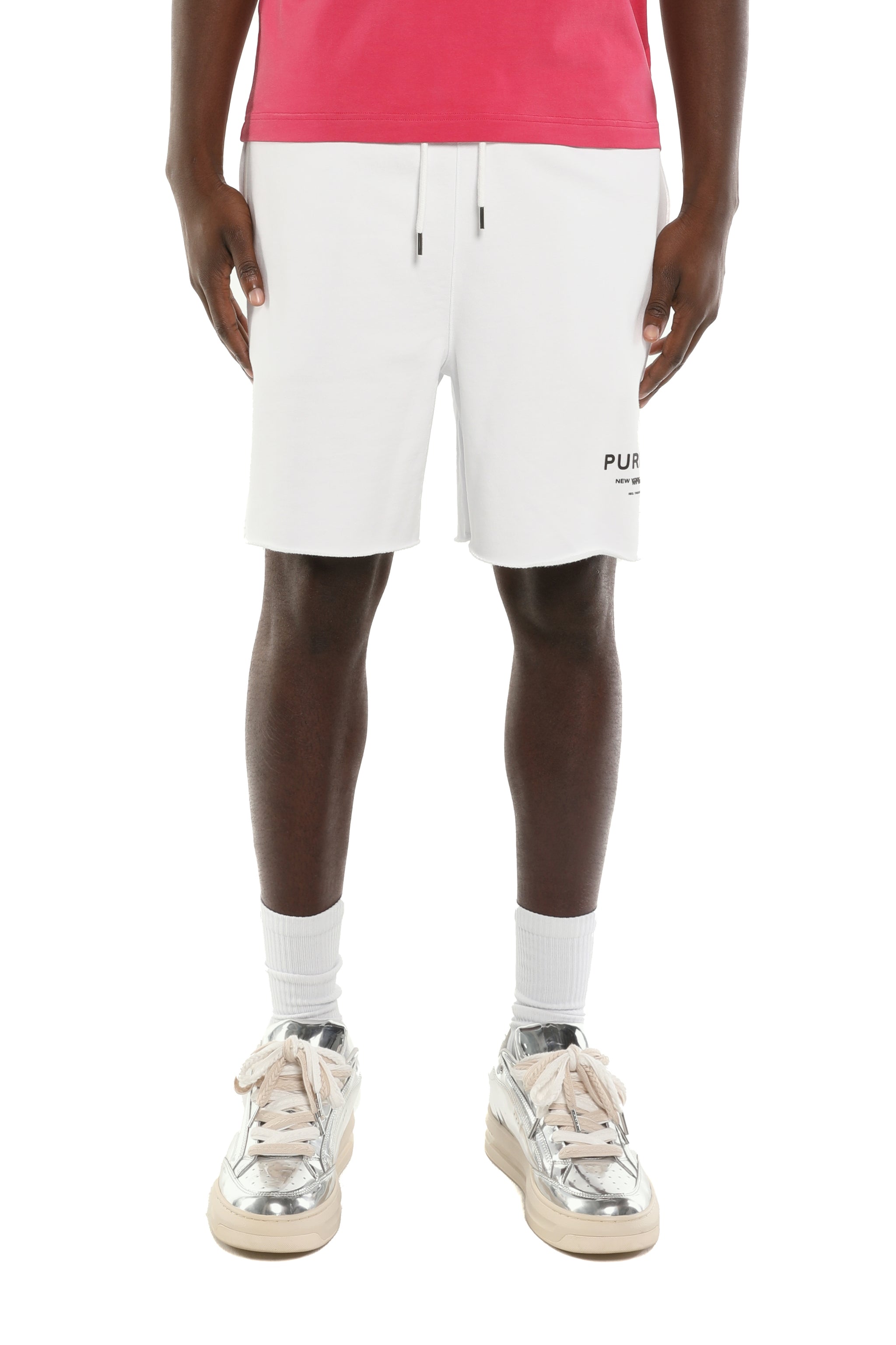 Purple Brand Men's Cities Short Set White