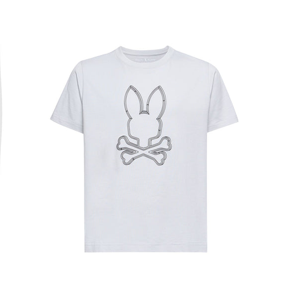Psycho Bunny Kids Monarch Front Bunny Graphic T-Shirt – 056 Micro Chip