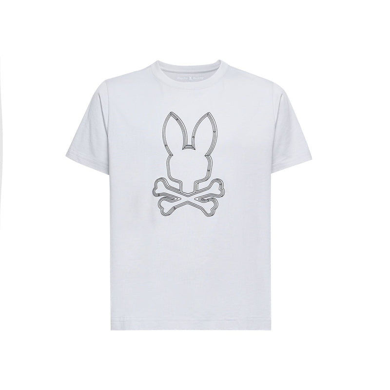 Psycho Bunny Kids Monarch Front Bunny Graphic T-Shirt – 056 Micro Chip