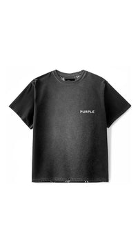 Purple Brand Textured Jersey Tee - Black (P104-MOWB824) | Men's Tee