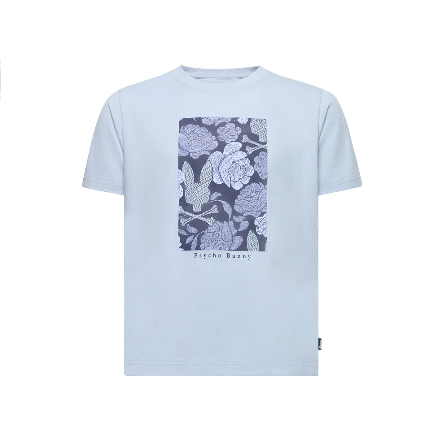 Psycho Bunny Kids Rowen Graphic Tee Zen Blue