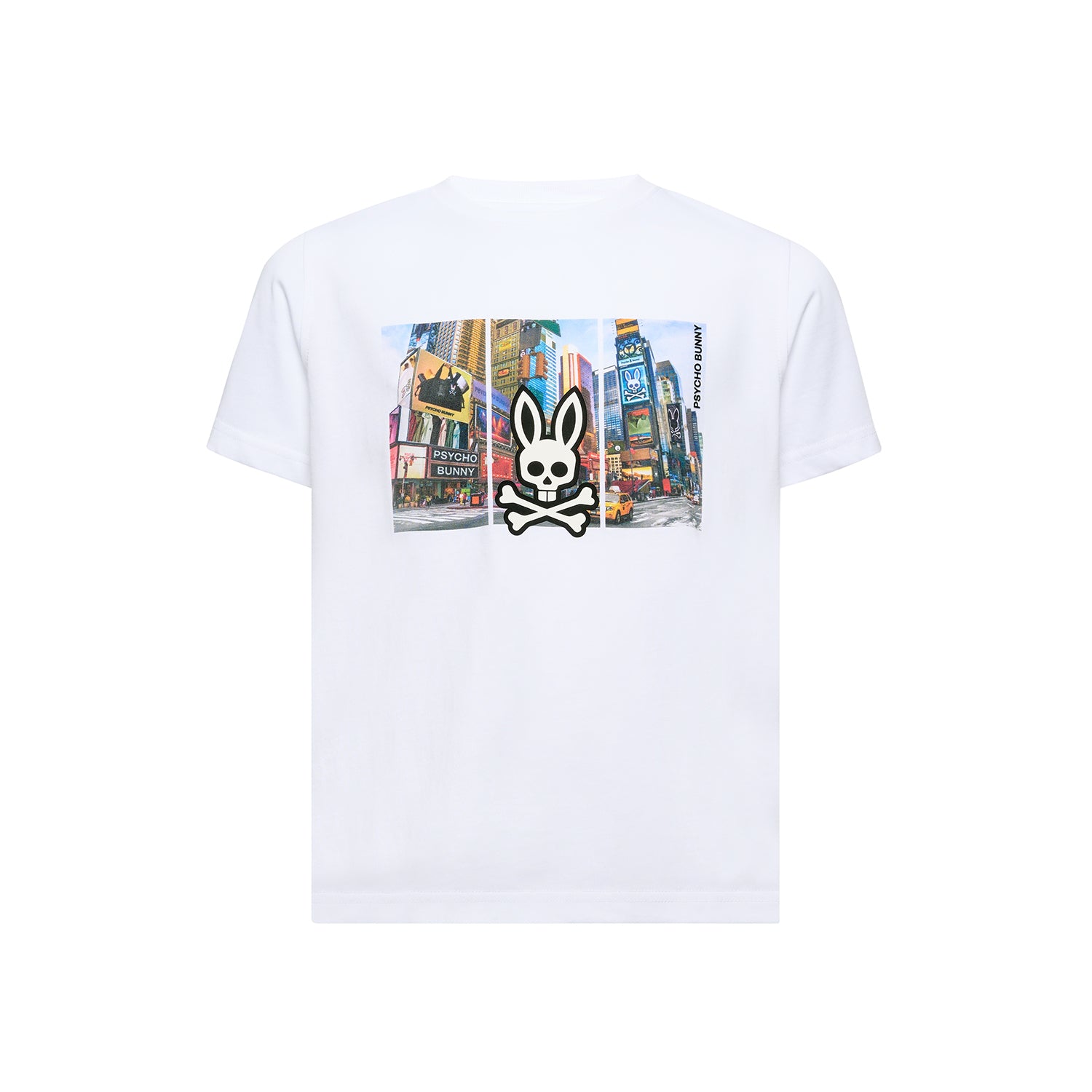 Psycho Bunny Kids Zeke Graphic Tee White