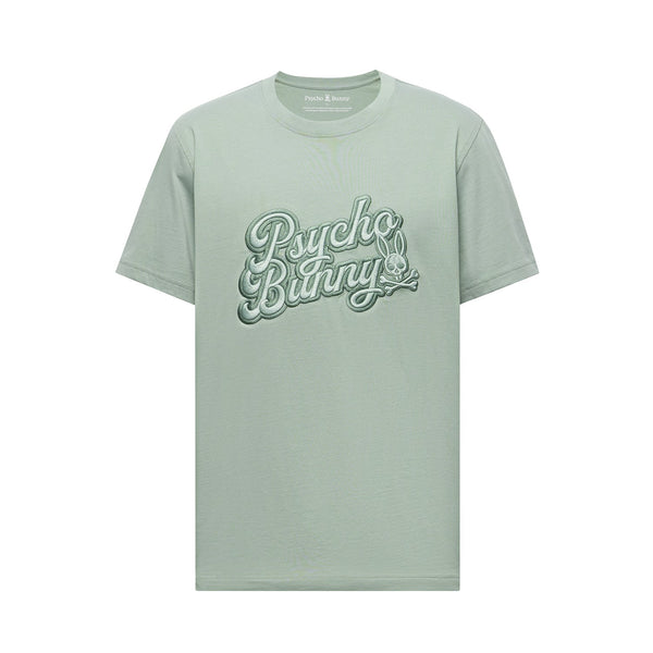 Psycho Bunny Men's Elias Graphic Tee - Iceberg Green