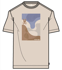 Psycho Bunny Dante Graphic Tee White Cap Grey