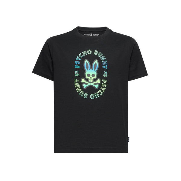 Psycho Bunny Kids Almont Graphic T-Shirt – 001 Black