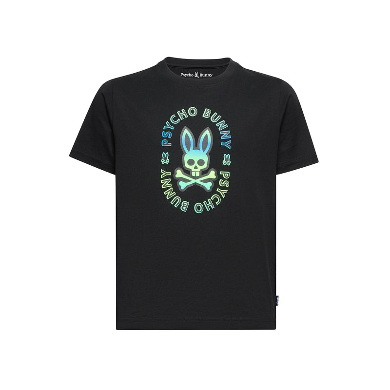 Psycho Bunny Kids Almont Graphic T-Shirt – 001 Black
