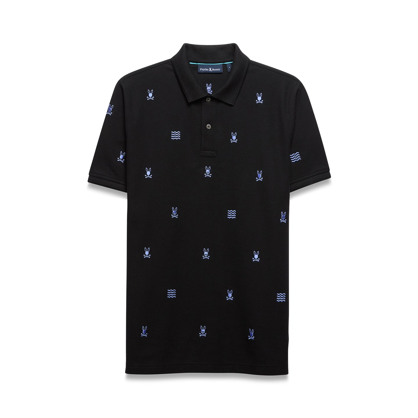 Psycho Bunny Colin Aoe Pique Polo Black