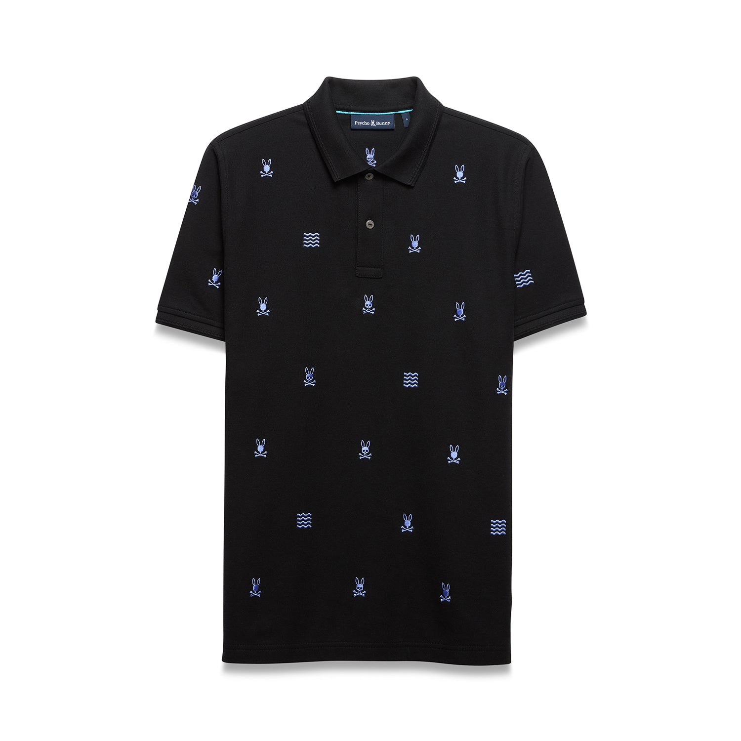 Psycho Bunny Colin Aoe Pique Polo Black