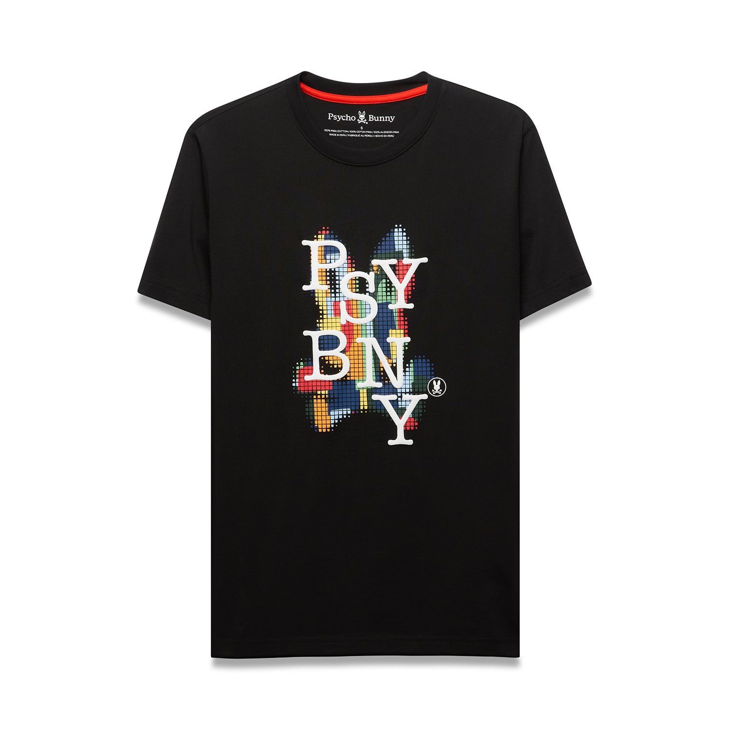 Psycho Bunny Wes Graphic Tee Black